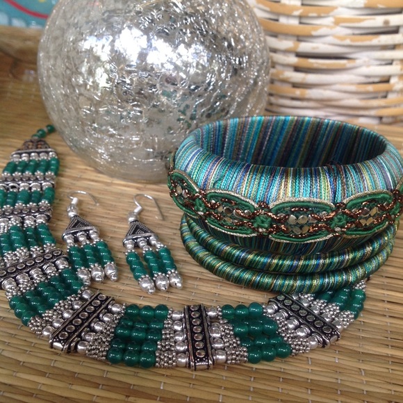 Silk Artisan BoHo Chic Belly Dancer Bangles - Picture 8 of 8